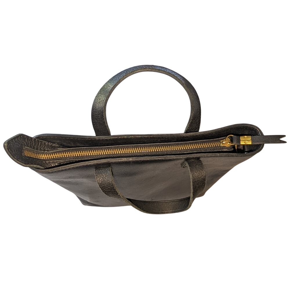 Madewell Small Transport Top Handle Crossbody Bag Black Leather Missing Strap - Picture 5 of 9